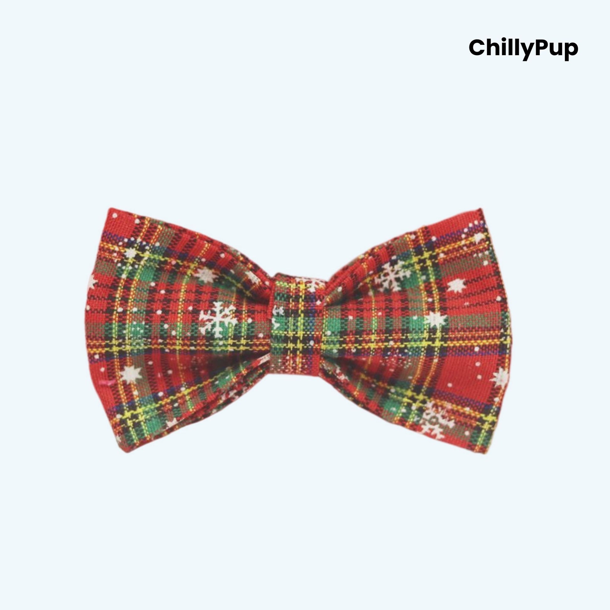 Festive Green harness and lead set with 'ChillyPup' branding on a white background